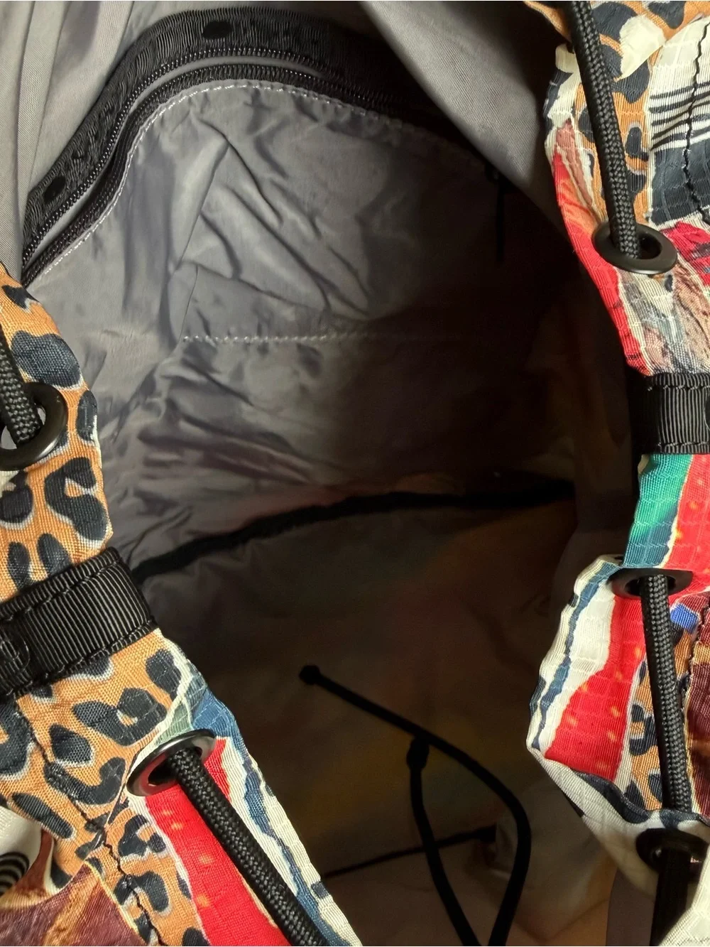 LeSportSac Colorful Backpack Y2K Graffiti Pattern